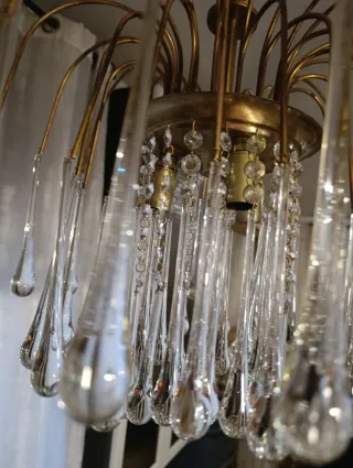 Lampadario goccia Venini Murano