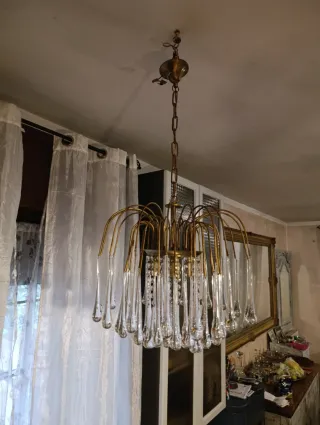 Lampadario goccia Venini Murano