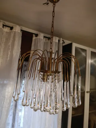 Lampadario goccia Venini Murano