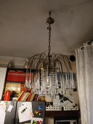 Lampadario goccia Venini Murano