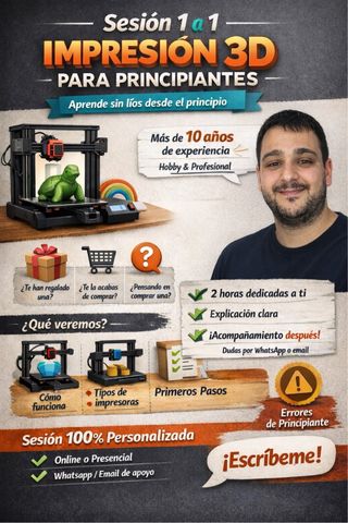 Sesión 1 a 1 · Impresión 3D para Principiantes