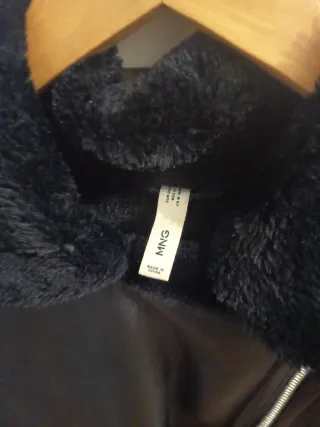 Chaqueta aviador mujer negra