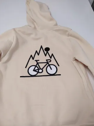 Sudadera MTB niño beige