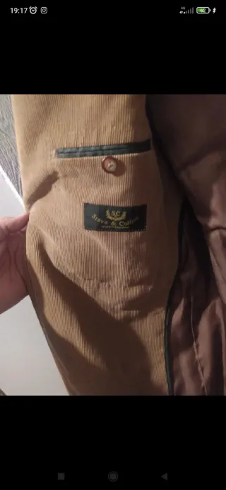 Giacca uomo cotone beige taglia 50