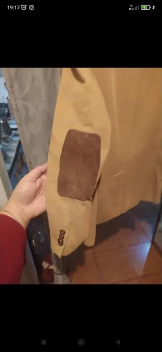 Giacca uomo cotone beige taglia 50