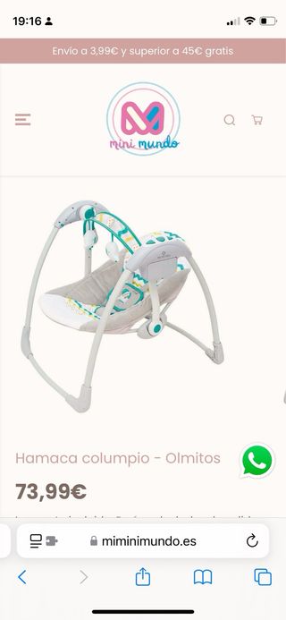 Hamaca Columpio Bebé Eléctrica