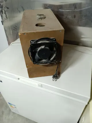 Soplador de alpiste de madera