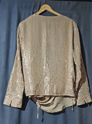 Blusa lentejuelas Zara Talla XL