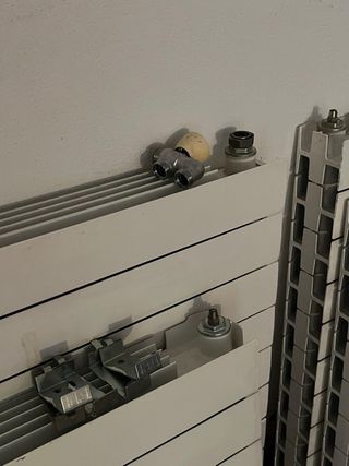 Radiadores de aluminio blancos