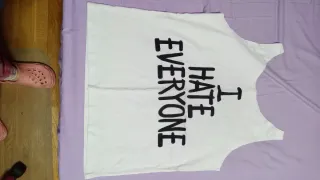 Camiseta tirantes I HATE EVERYONE