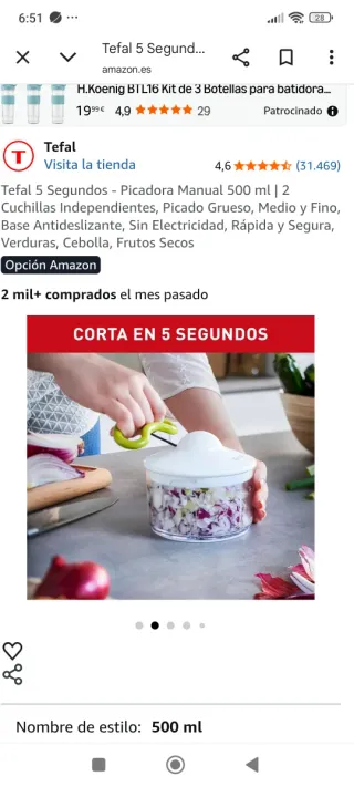 Picadora de cocina Tefal