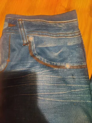 Leggings tipo Jean elásticos Talla M/L