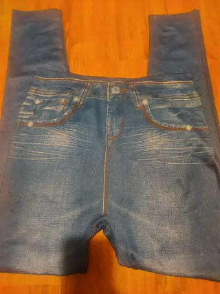 Leggings tipo Jean elásticos Talla M/L