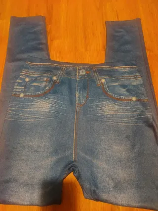 Leggings tipo Jean elásticos Talla M/L