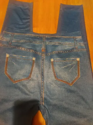Leggings tipo Jean elásticos Talla M/L