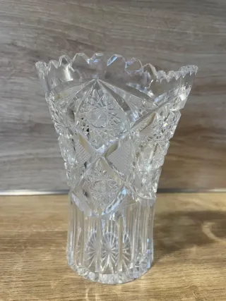 Set Cristal Tallado: Licorera, Hielera y Vasos