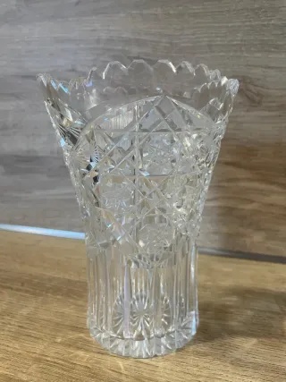 Set Cristal Tallado: Licorera, Hielera y Vasos