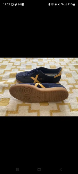 Bambas Munich Azul y Amarillo