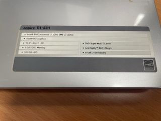 Portátil Acer Aspire E1-531 Negro/Plateado