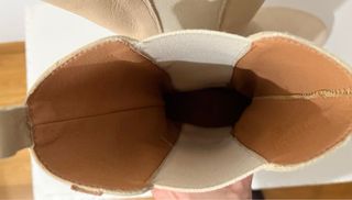 Botas piel Popa color crema Mujer