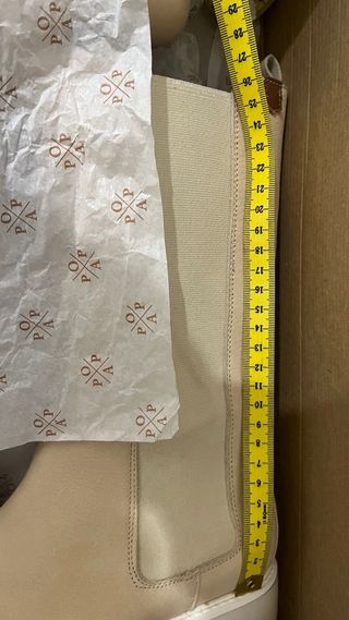 Botas piel Popa color crema Mujer