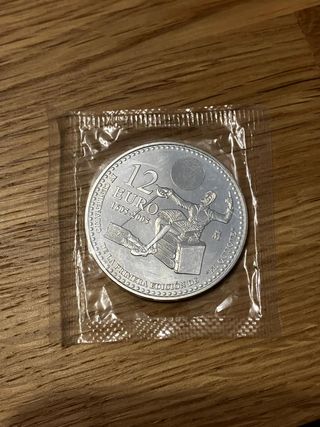 Moneda 12 Euros Plata 2005 Don Quijote