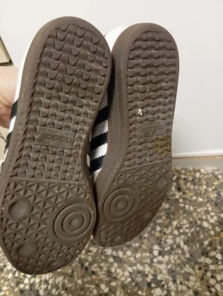 Zapatillas Adidas Samba Gris y Blanco