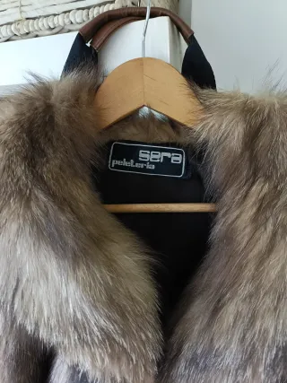 Abrigo de piel auténtica de zorro