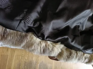 Abrigo de piel auténtica de zorro