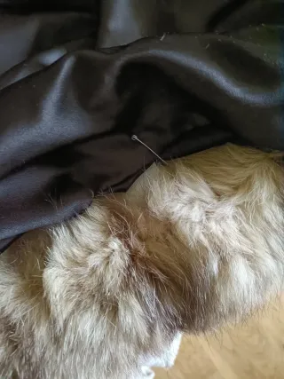 Abrigo de piel auténtica de zorro