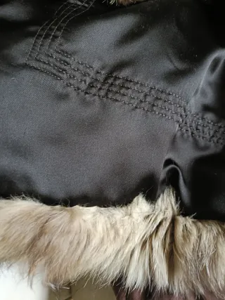 Abrigo de piel auténtica de zorro