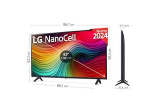 TV LED 43" - LG 43NANO82T6B.AEU, UHD 4K, Procesado