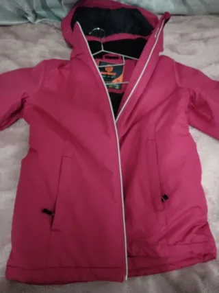 Anorak de esquí rosa