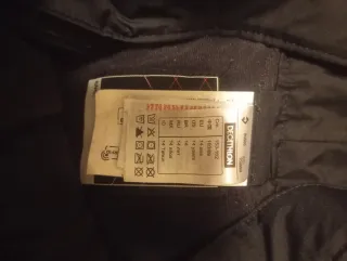 Pantalones de nieve negros con tirantes talla 14