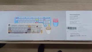 Teclado y Ratón Inalámbricos ZIENSTAR Retro