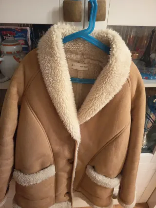 Chaqueta beige y marrón mujer Talla S