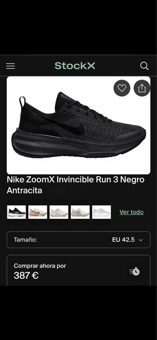 Nike ZoomX Invincible Run 3 Talla 42.5