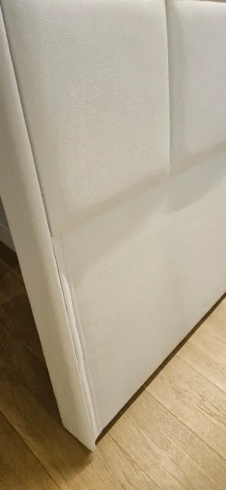 Cabecero de cama polipiel blanco