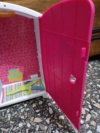Armario Nenuco Rosa y Blanco