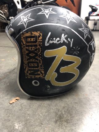 Casco Jet Bandit Talla S Negro engomado