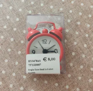 Mini sveglia rossa