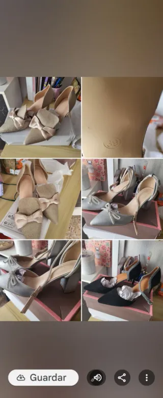 Zapatos de boda cada uno a 10€ hay tres modelos
