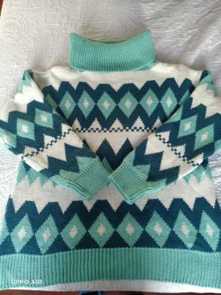 Jersey grecas cuello alto talla única