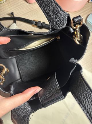 Borsa Label Rose Nera Daisy Bag