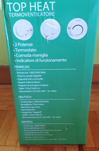 Termoventilatore bianco