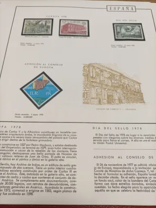 29 sellos 1978 en hojas y filoestuches originales