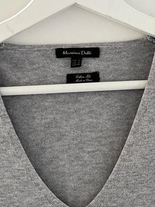 Jersey Massimo Dutti cuello pico talla S