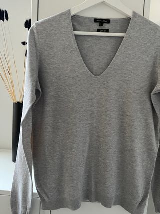 Jersey Massimo Dutti cuello pico talla S