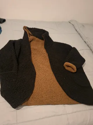 Chaqueta Reversible Negra y Marrón