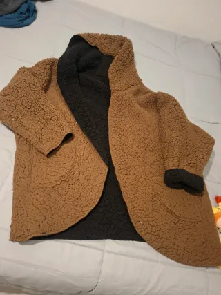 Chaqueta Reversible Negra y Marrón